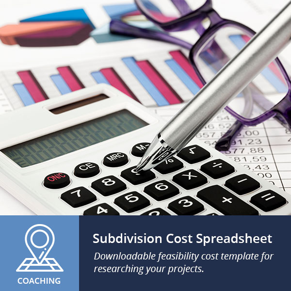 subdivision cost spreadsheet